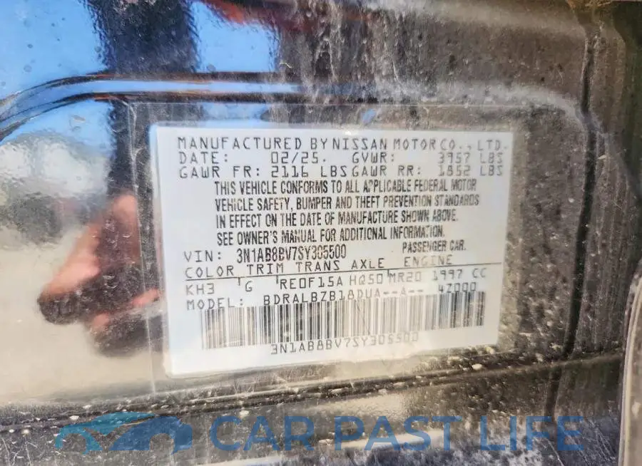 3N1AB8BV7SY305500# 12