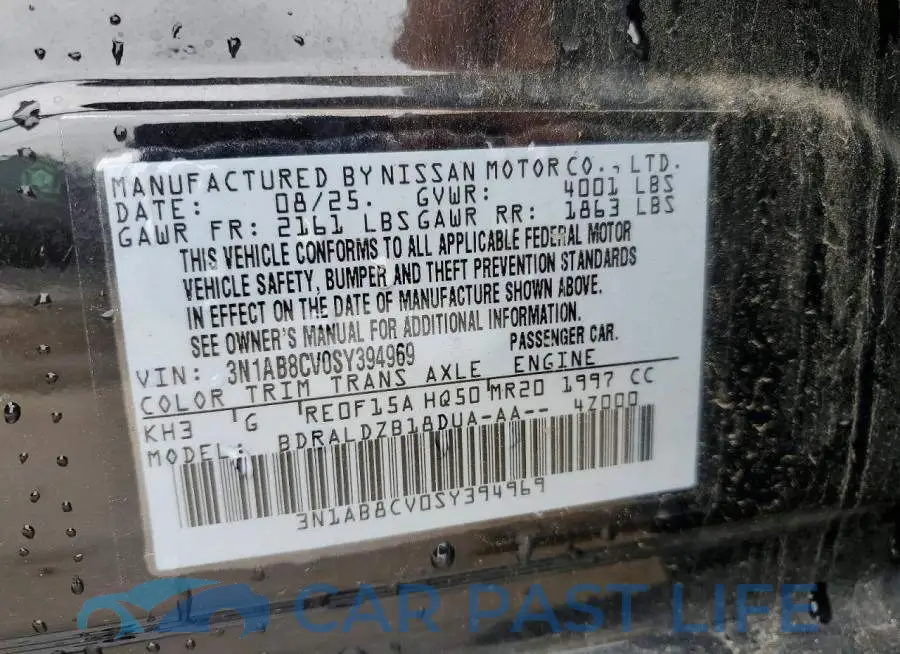 3N1AB8CV0SY394969# 12