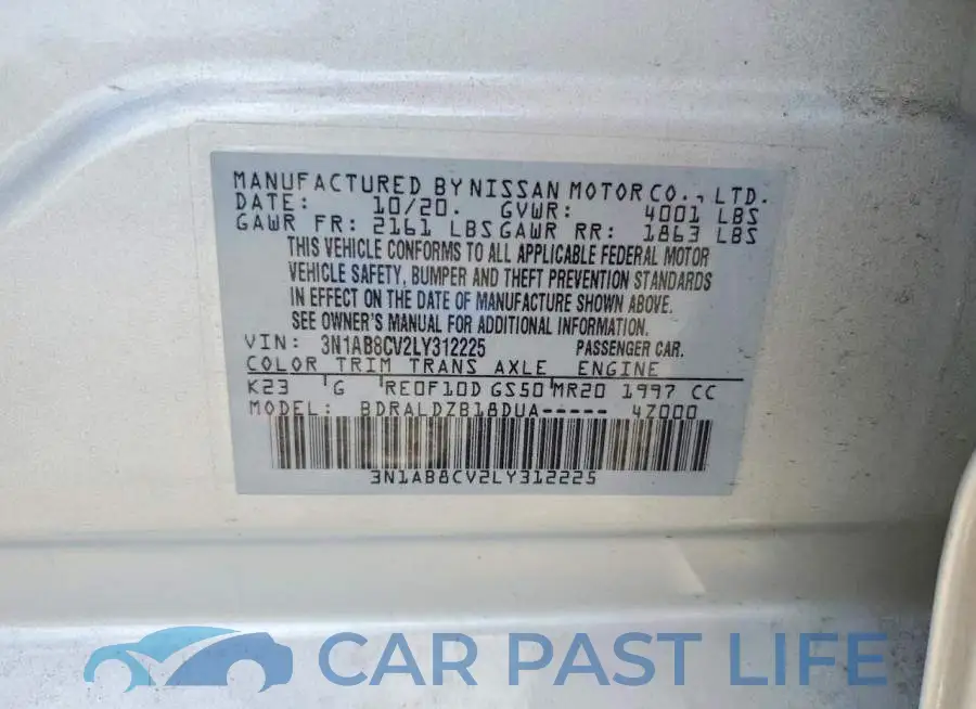 3N1AB8CV2LY312225# 12