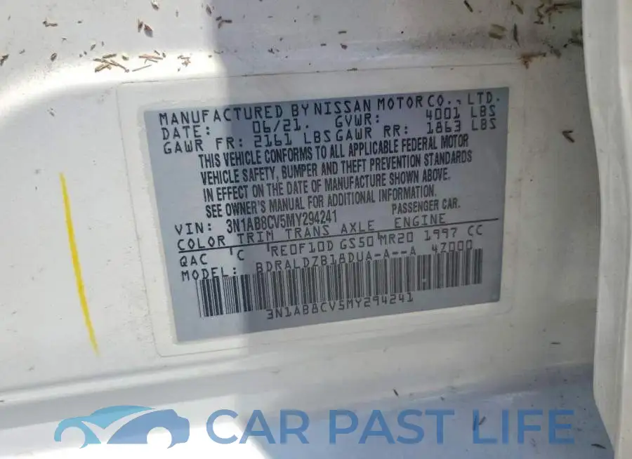 3N1AB8CV5MY294241# 12