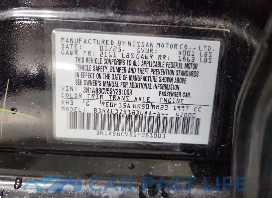 3N1AB8CV5SY281003# 12