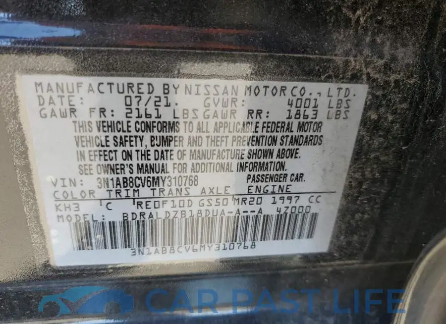 3N1AB8CV6MY310768# 12