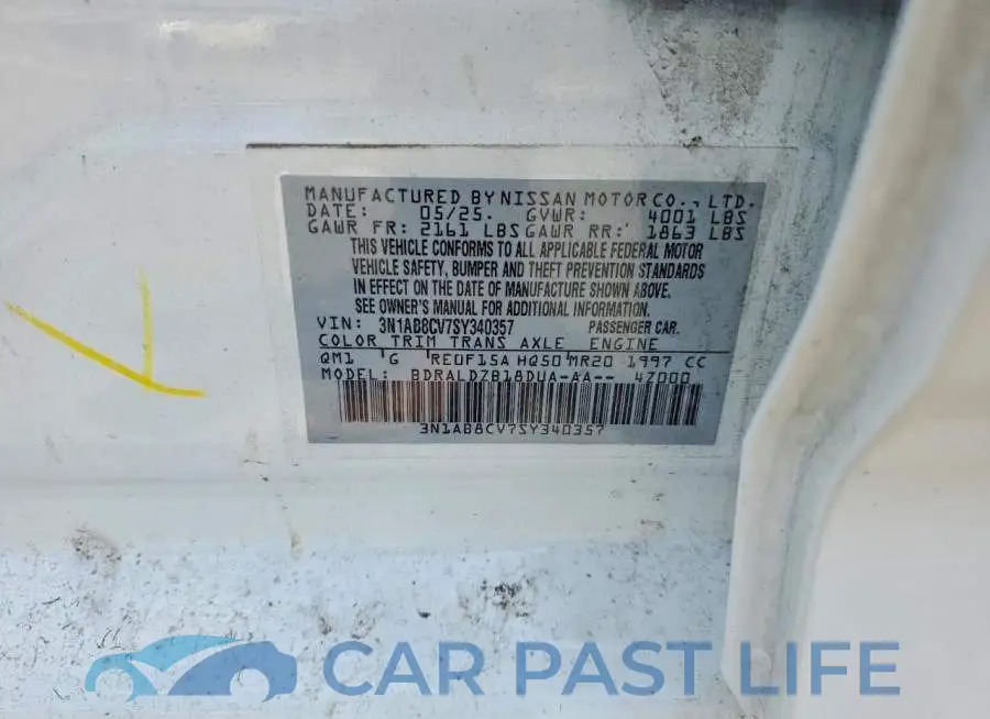 3N1AB8CV7SY340357# 12