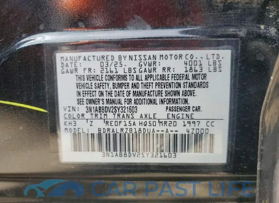 3N1AB8DV2SY321603# 13