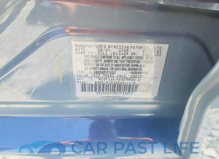 3N1AB8DV8SY214247# 12