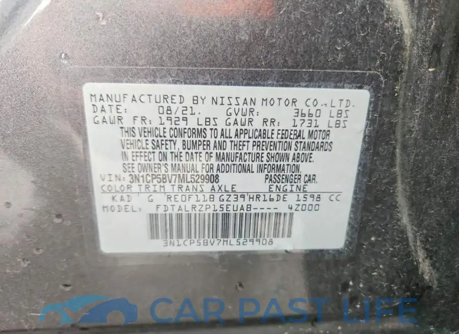 3N1CP5BV7ML529908# 13