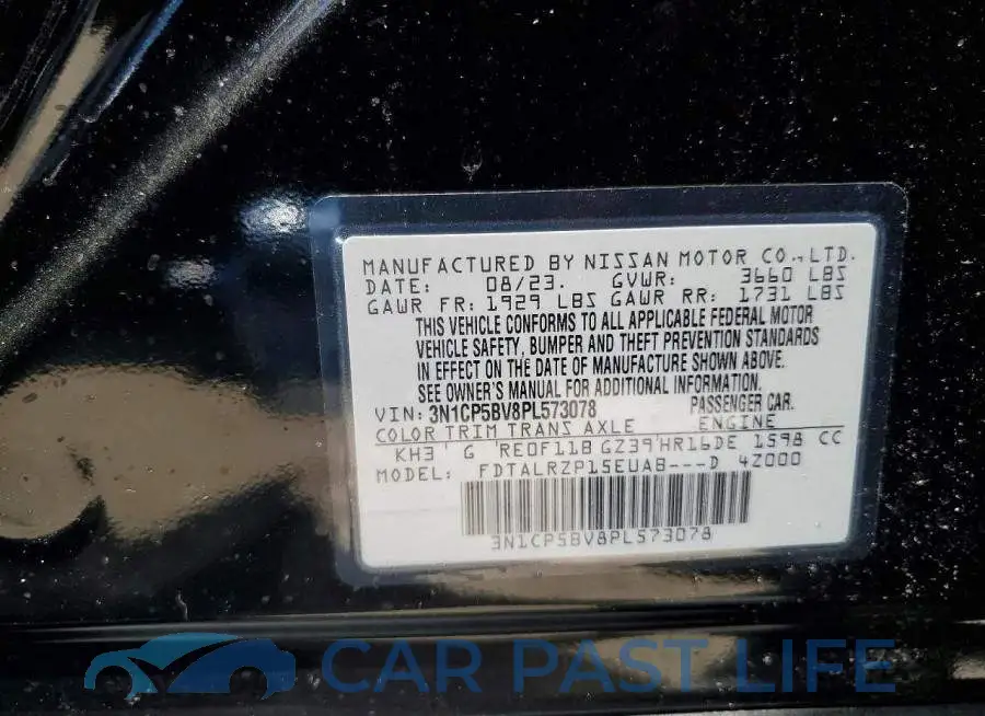 3N1CP5BV8PL573078# 12
