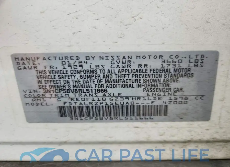 3N1CP5BV8RL511666# 14