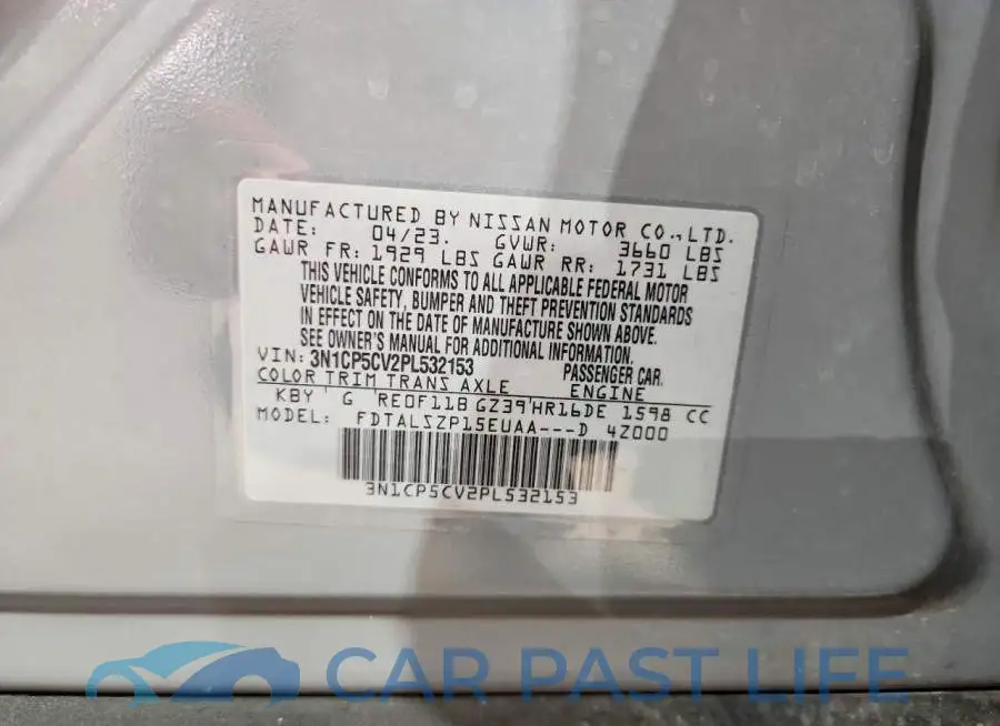 3N1CP5CV2PL532153# 12