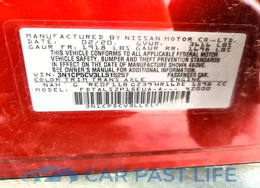 3N1CP5CV3LL515257# 13