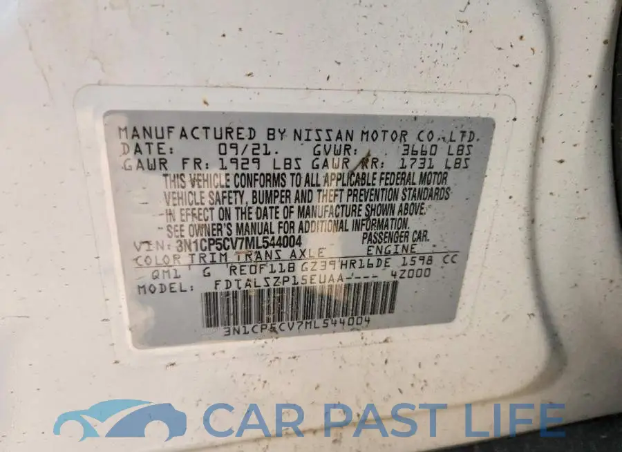 3N1CP5CV7ML544004# 12