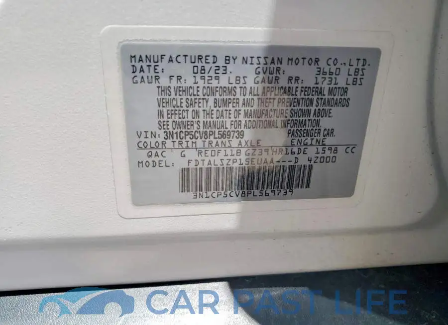 3N1CP5CV8PL569739# 13