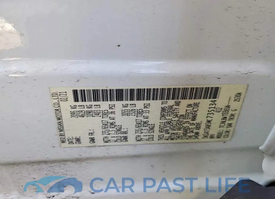 5N1AT3AB5MC735134# 14