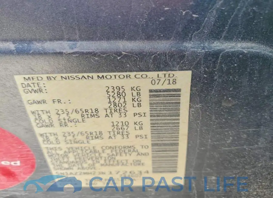 5N1AZ2MH2JN172634# 13