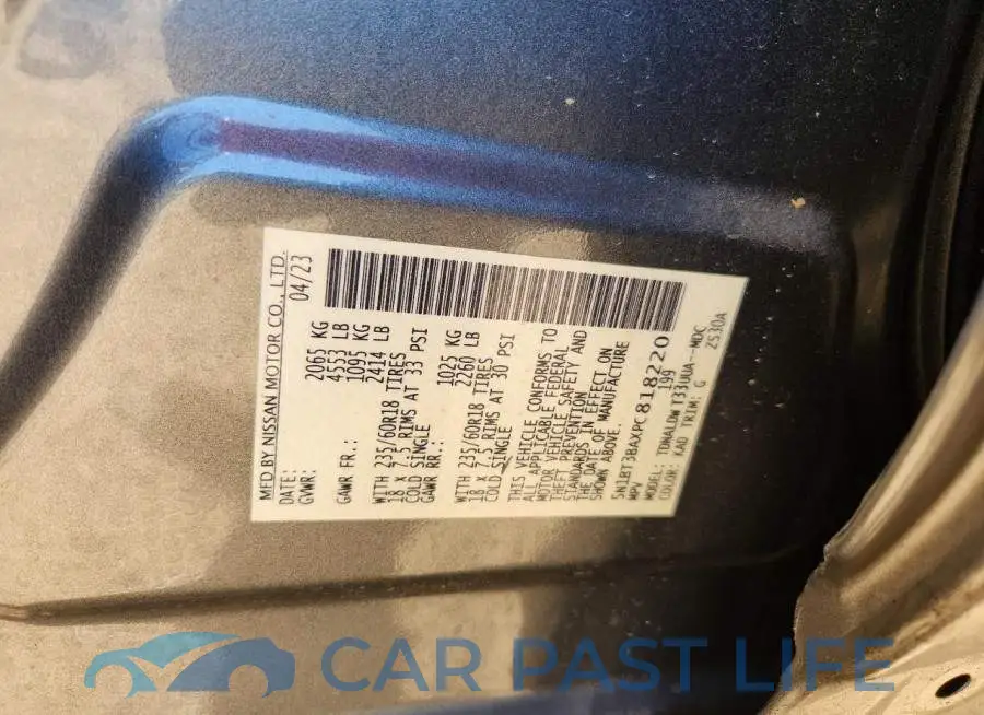 5N1BT3BAXPC818220# 12