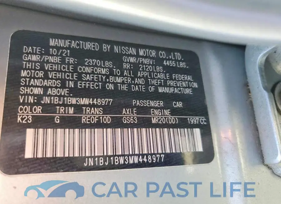 JN1BJ1BW3MW448977# 13