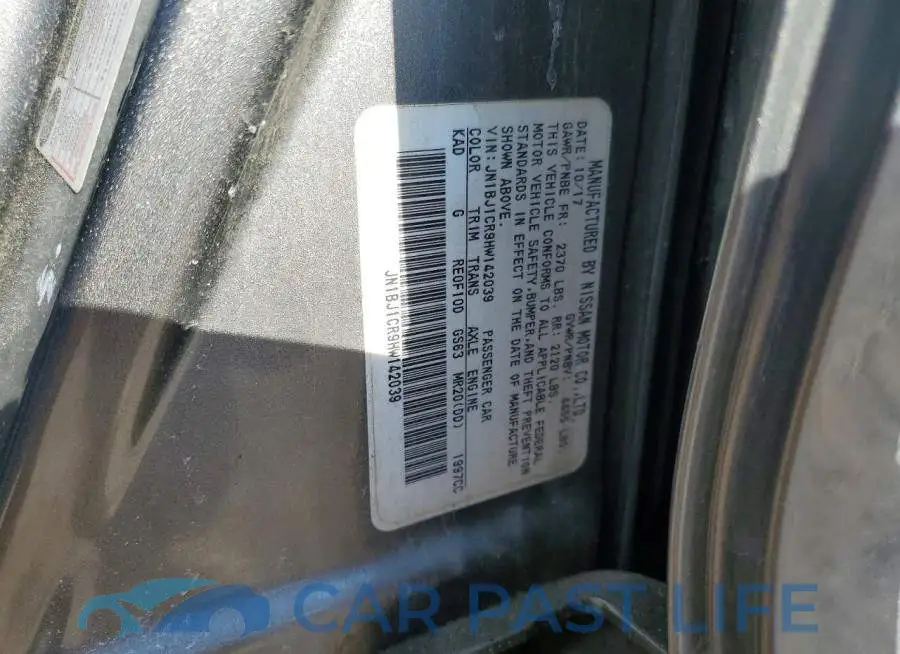 JN1BJ1CR9HW142039# 13