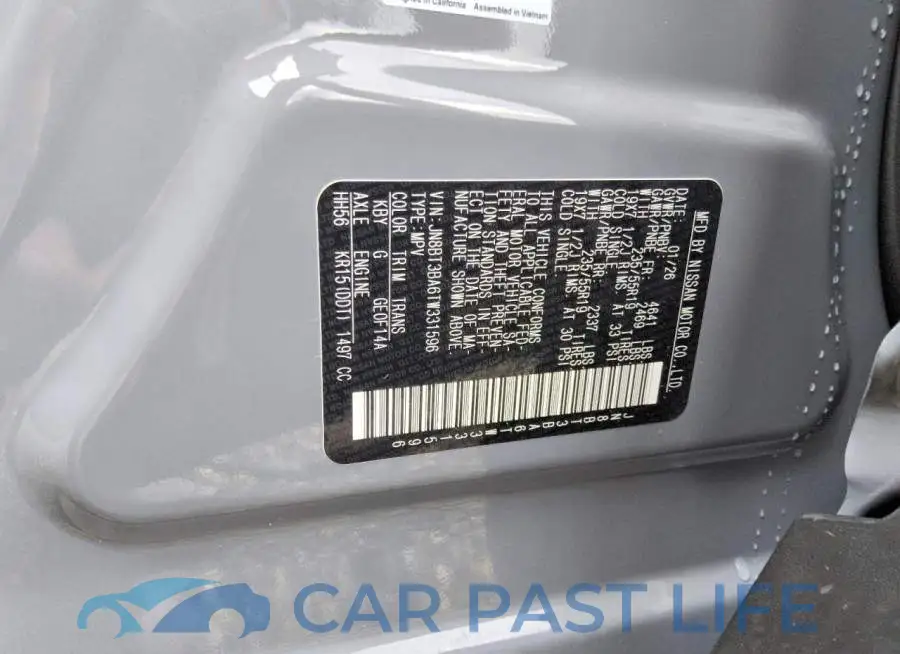 JN8BT3BA6TW331596# 13