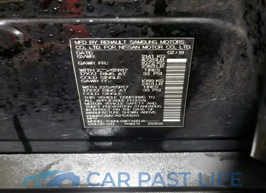 KNMAT2MV7KP541120# 13