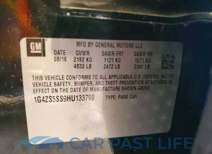 1G4ZS5SS9HU133790# 12