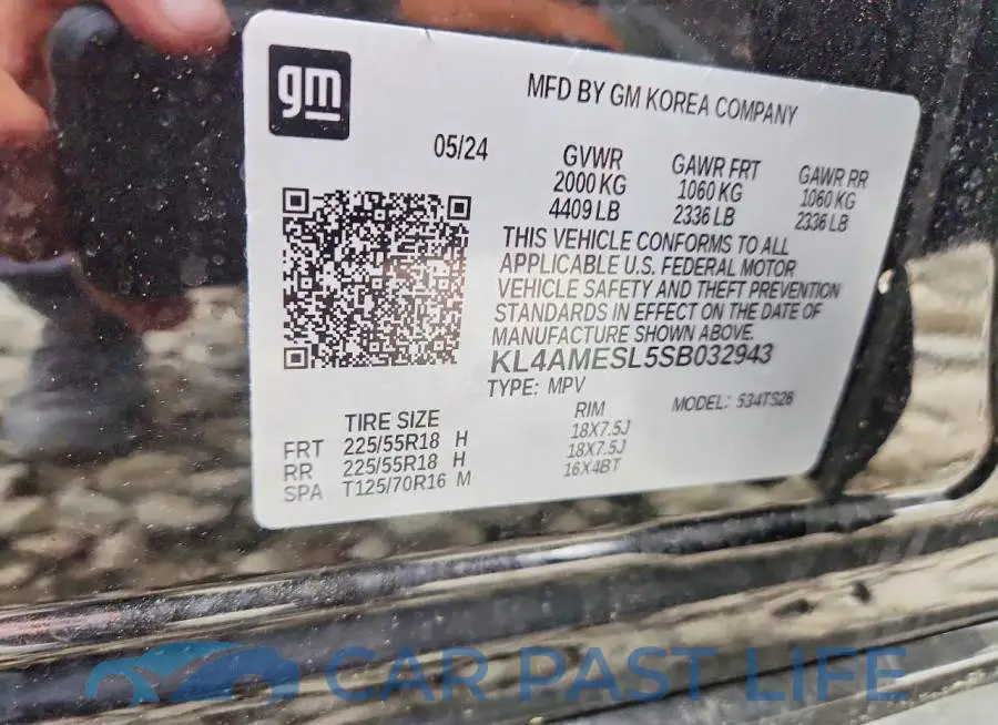 KL4AMESL5SB032943# 13