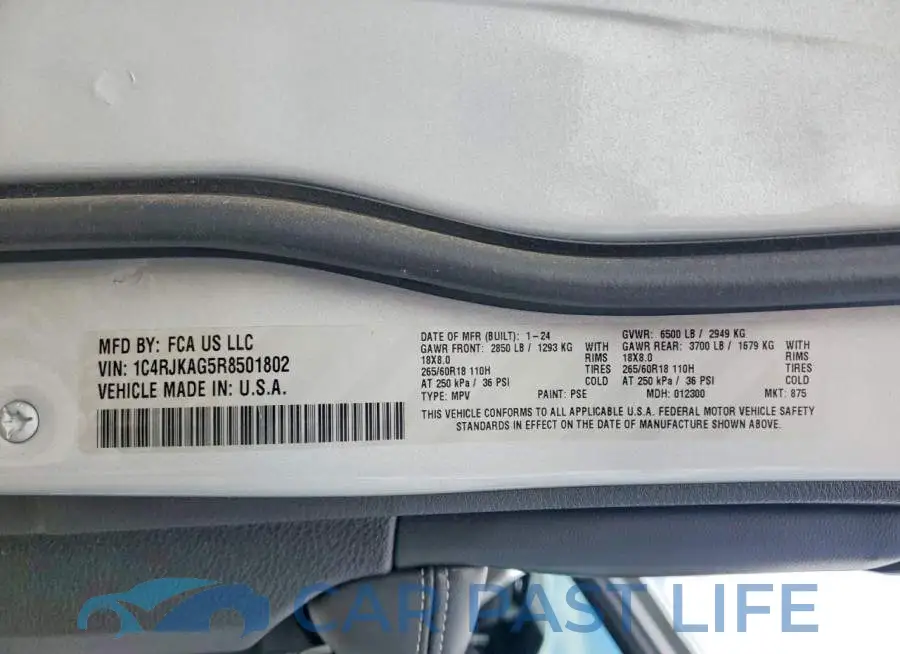 1C4RJKAG5R8501802# 13