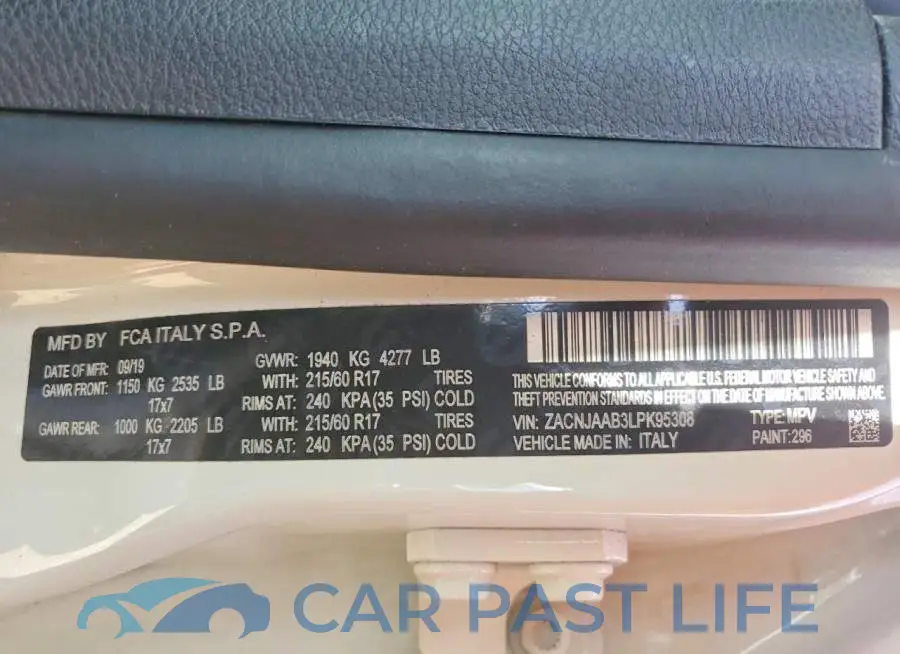 ZACNJAAB3LPK95308# 12