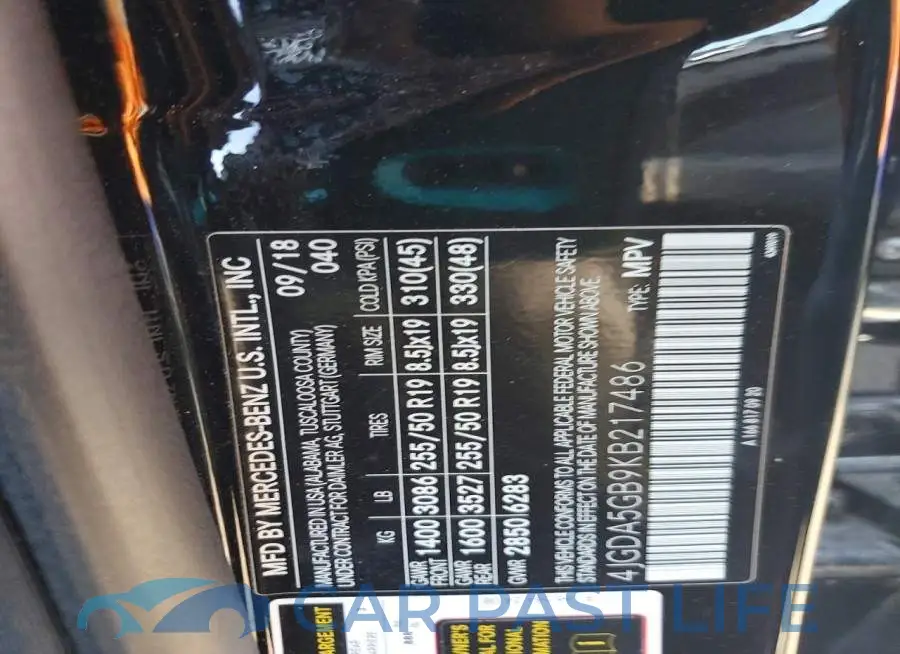 4JGDA5GB9KB217486# 13