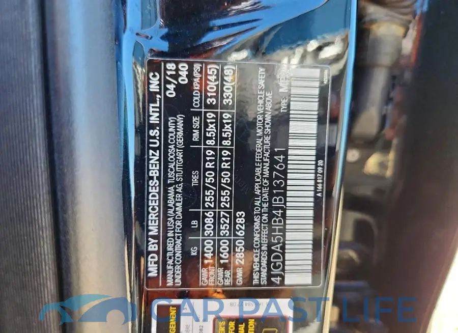 4JGDA5HB4JB137641# 12
