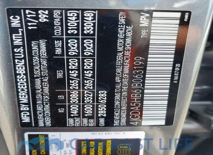 4JGDA5HB6JB063199# 13