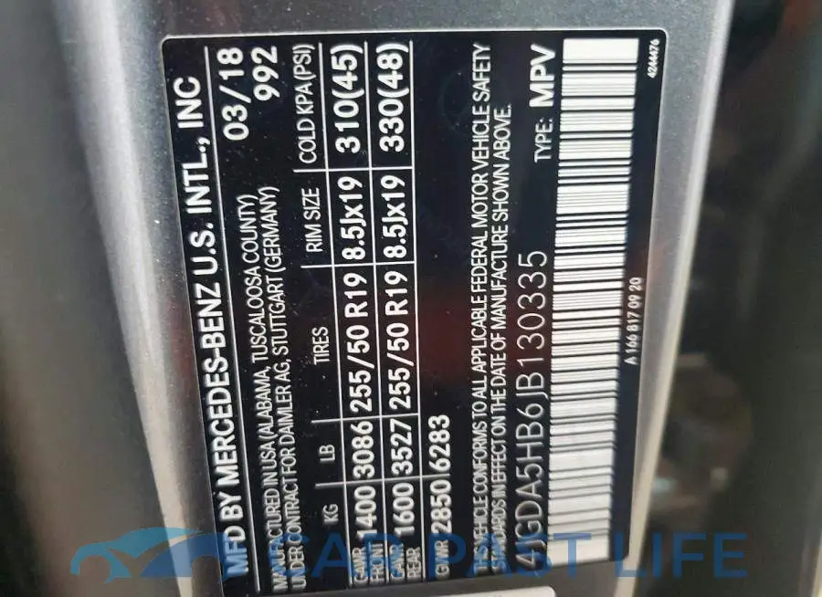 4JGDA5HB6JB130335# 13