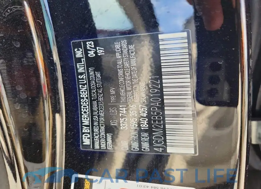 4JGDM2EB5PA019221# 13