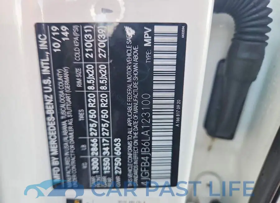 4JGFB4JB6LA123100# 13