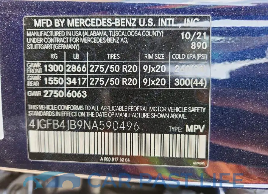 4JGFB4JB9NA590496# 13