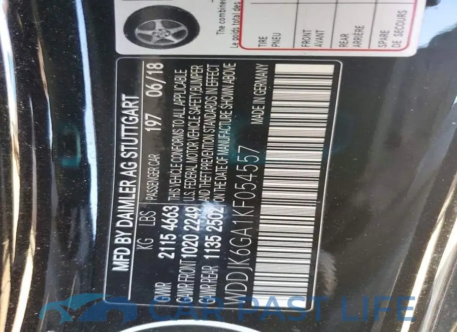 WDDJK6GA1KF054557# 12