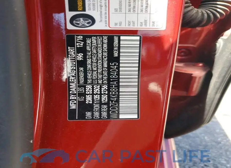 WDDZF4KB8HA184045# 12