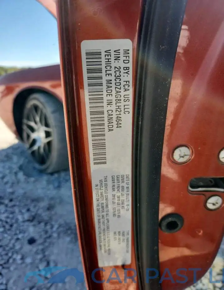 2C3CDZAG8LH214644# 12