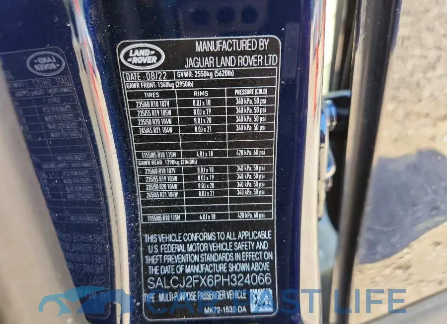 SALCJ2FX6PH324066# 12