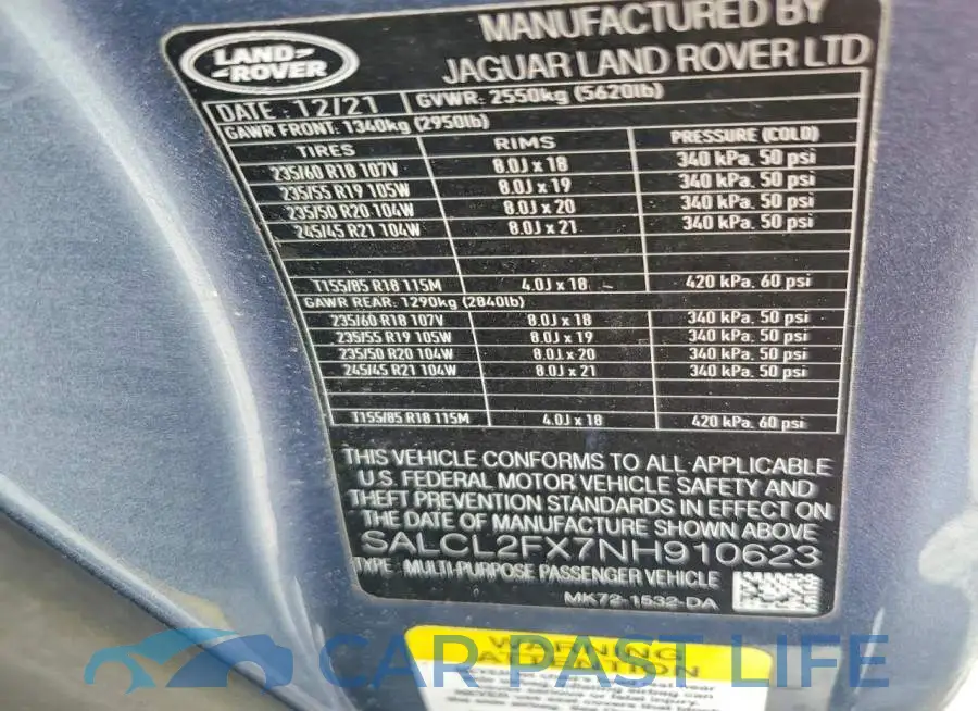 SALCL2FX7NH910623# 12