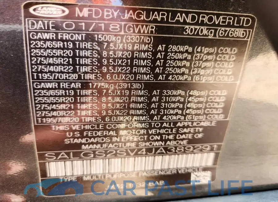 SALGS2SV4JA389291# 13