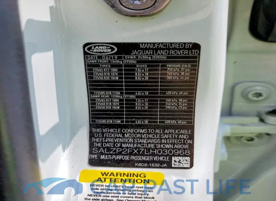 SALZP2FX7LH030968# 13