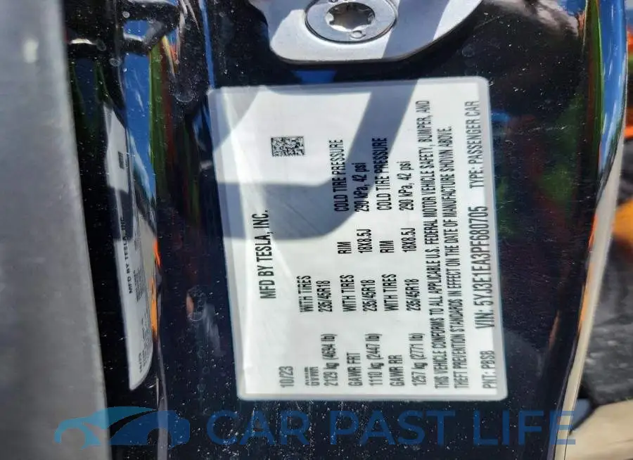 5YJ3E1EA3PF680705# 13