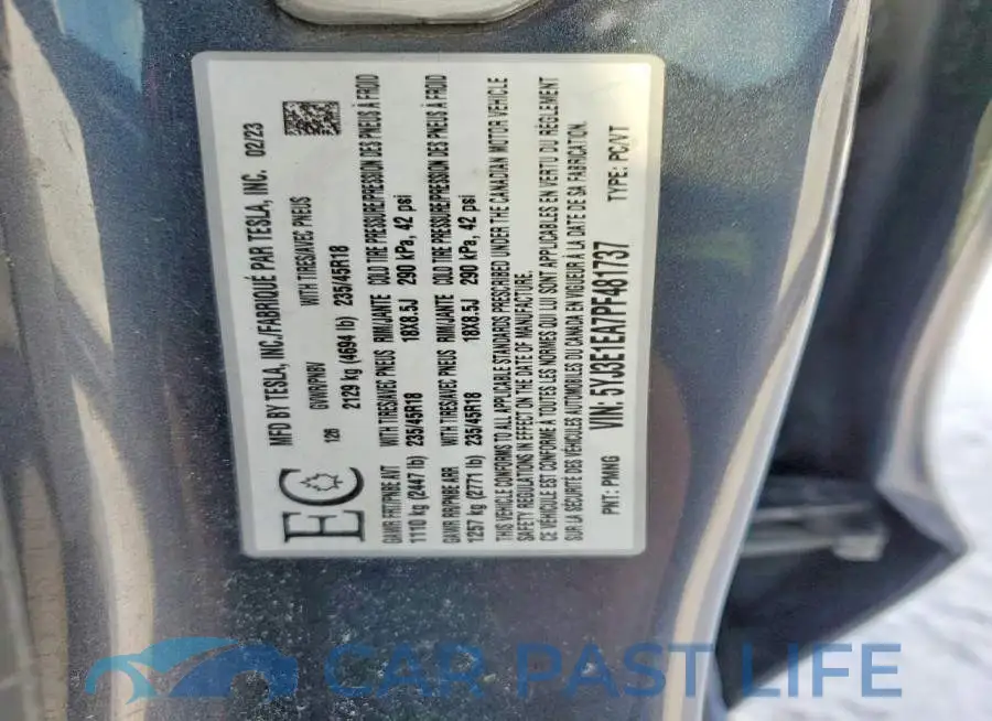 5YJ3E1EA7PF481737# 13