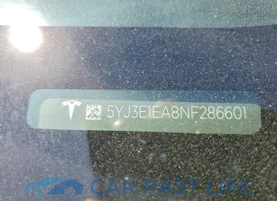5YJ3E1EA8NF286601# 12