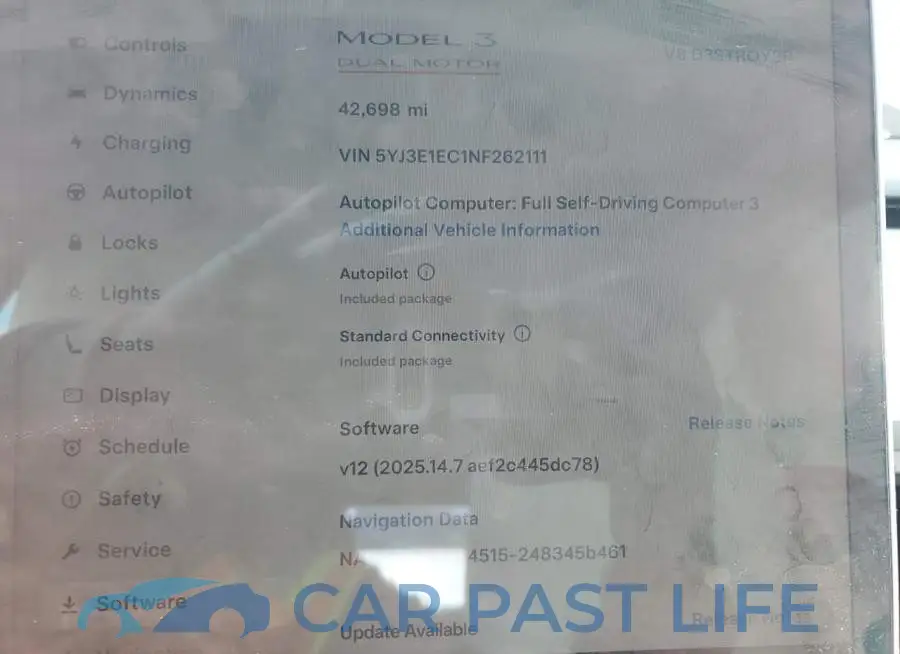 5YJ3E1EC1NF262111# 9