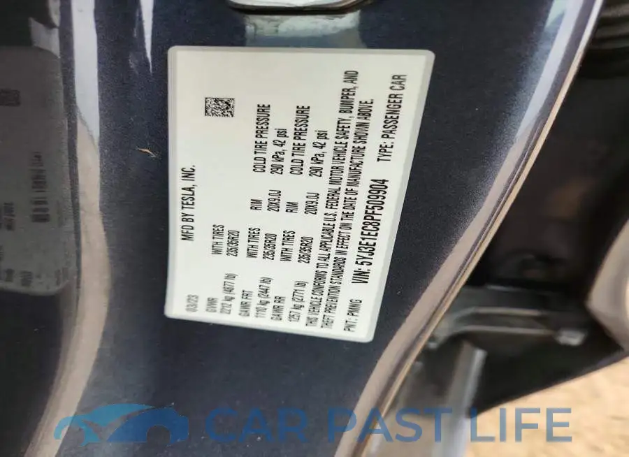 5YJ3E1EC8PF509904# 12