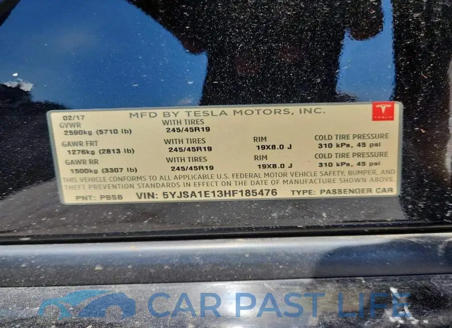 5YJSA1E13HF185476# 12