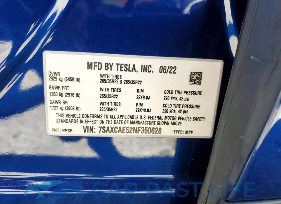 7SAXCAE52NF350628# 12