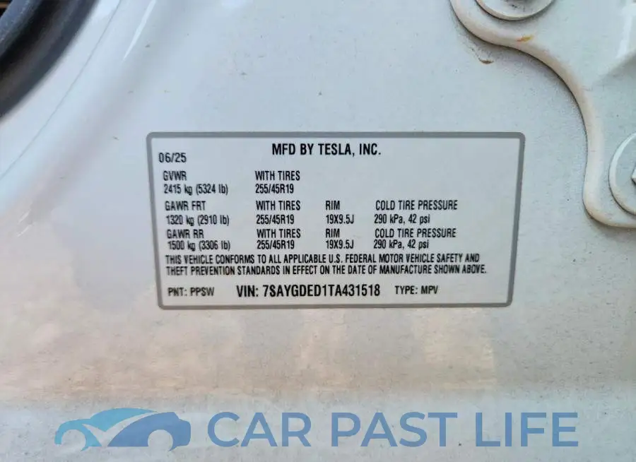 7SAYGDED1TA431518# 13
