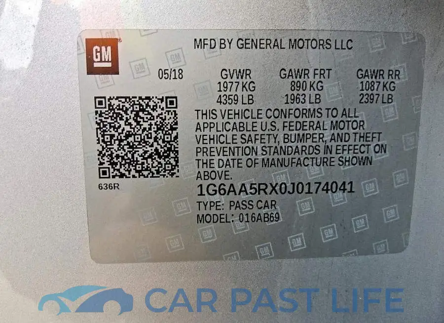 1G6AA5RX0J0174041# 12